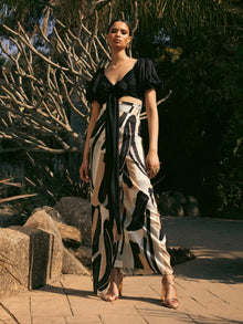 Sustainable Zany Top - Solid Noir - diarrablu