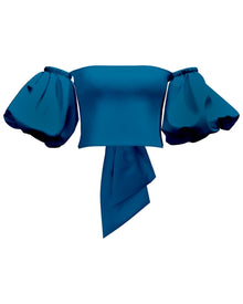 Sustainable Zany Top - Solid Teal - diarrablu