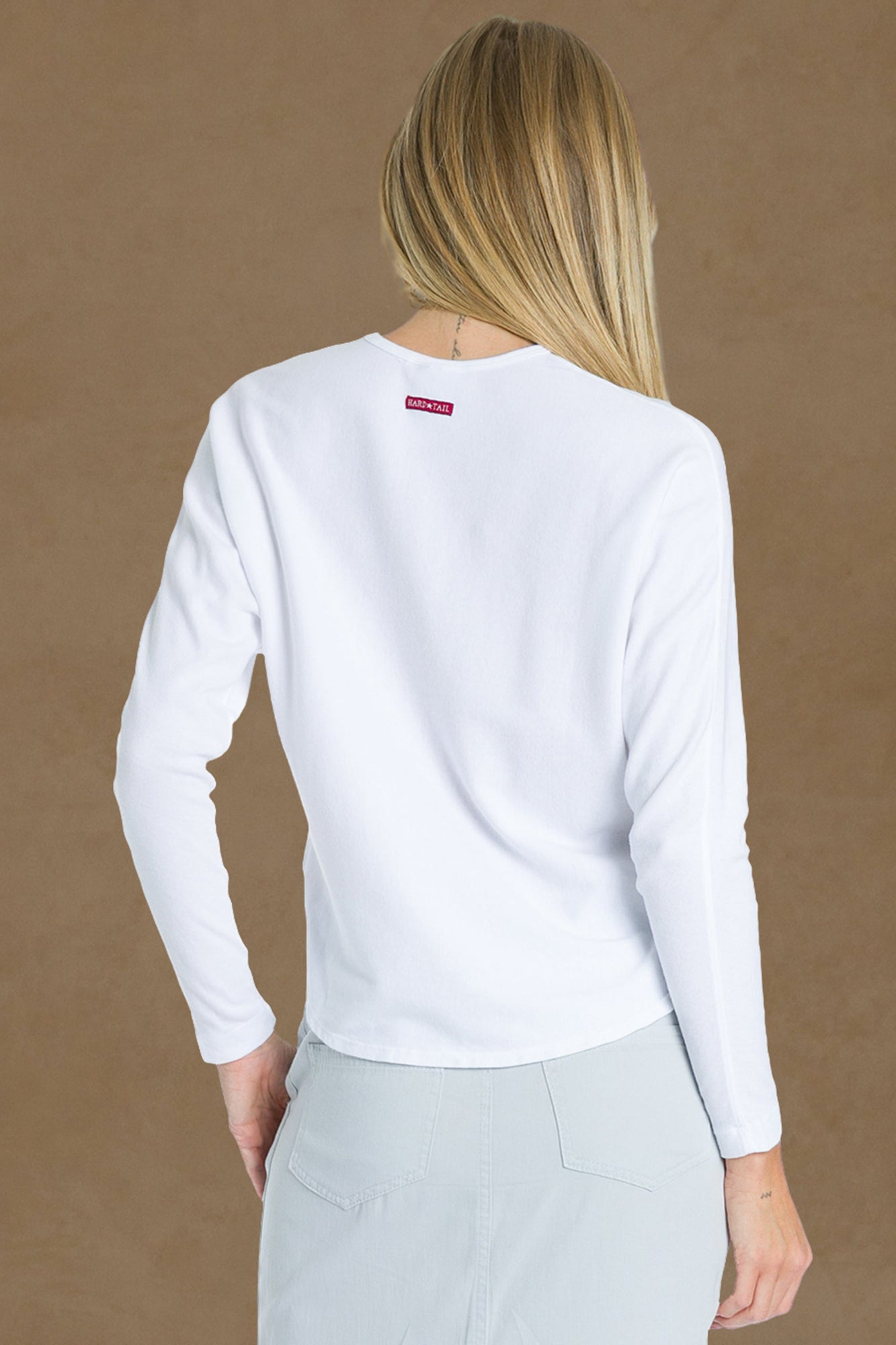 Women | Perfect Dolman Sleeve Hi-Lo Tee | White