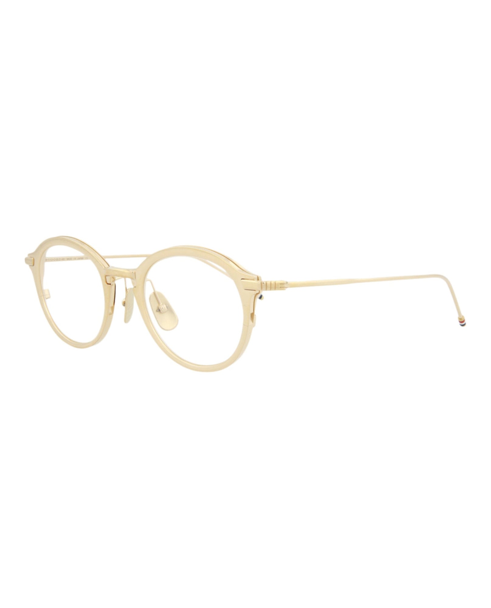 Thom Browne Round Metal Optical Frames | Gold