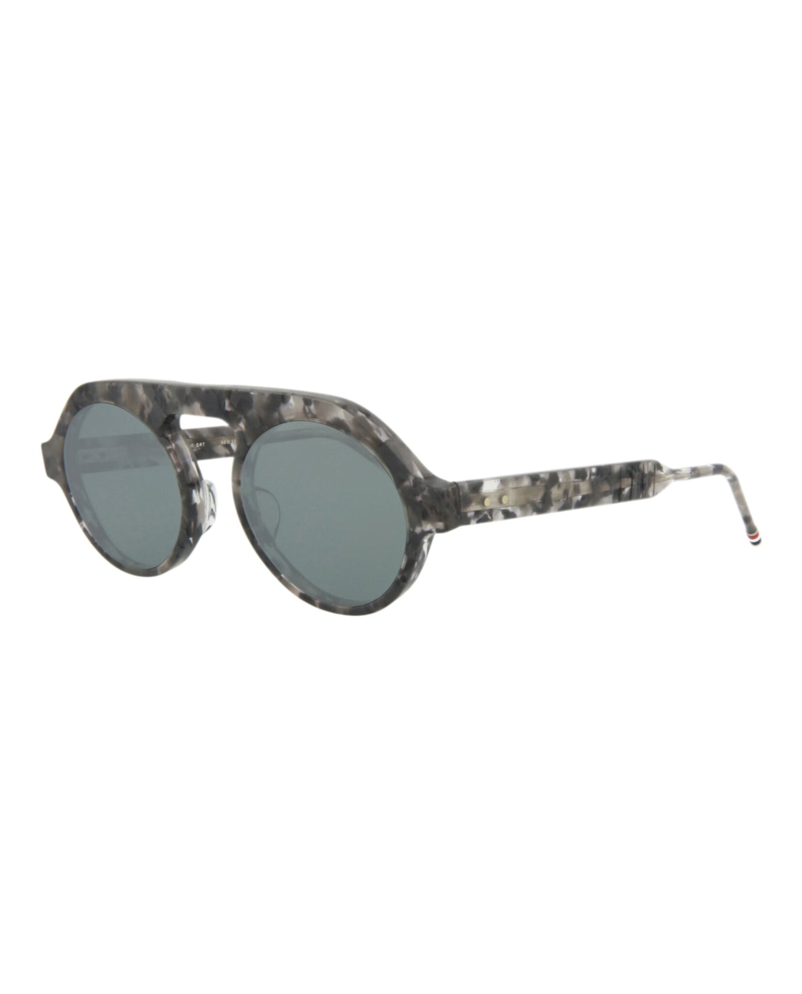 Thom Browne Round Acetate Sunglasses | Grey