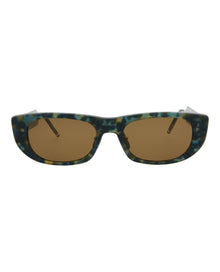 Thom Browne Square Acetate Sunglasses | Navy