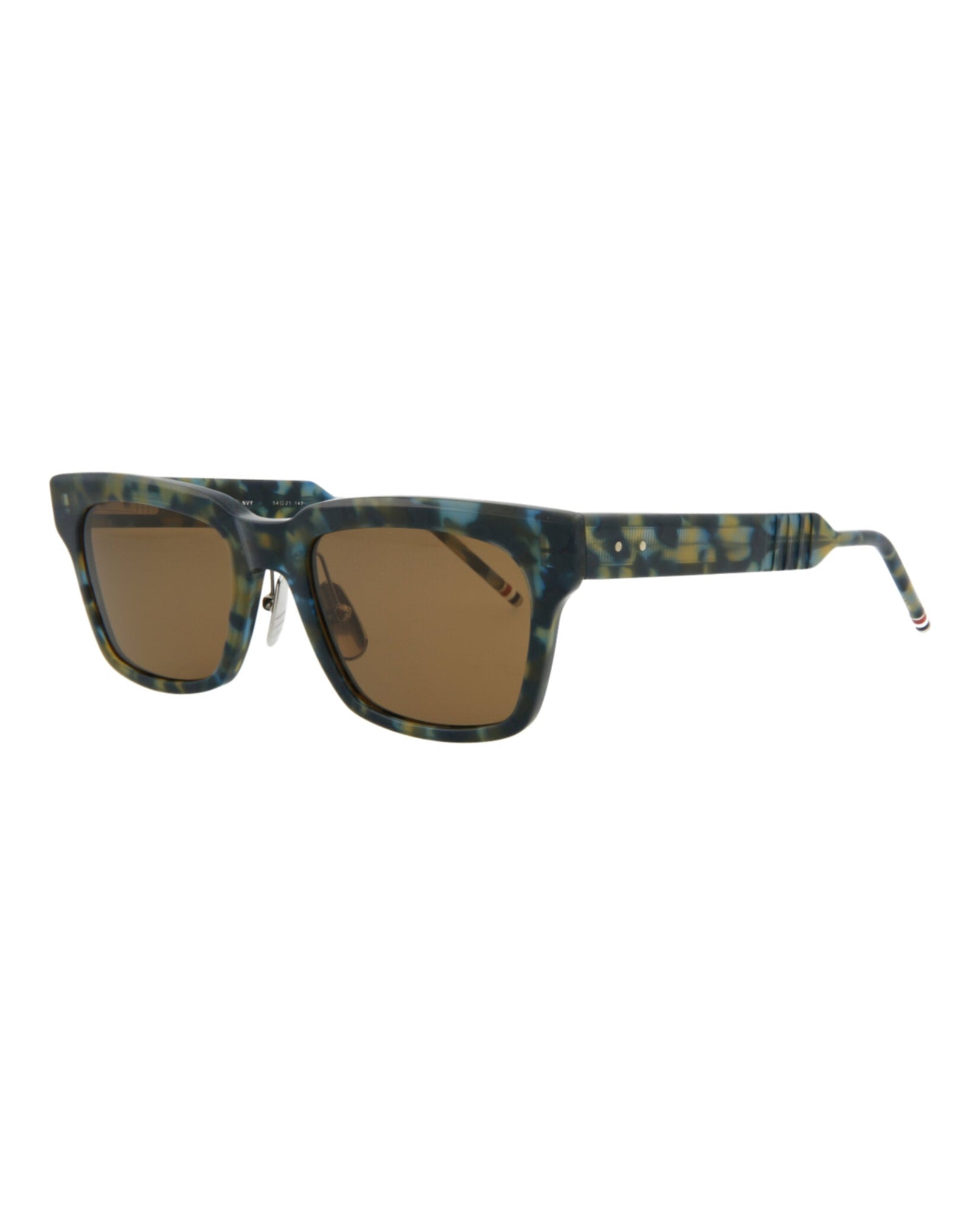 Thom Browne Square Acetate Sunglasses | Navy Multi