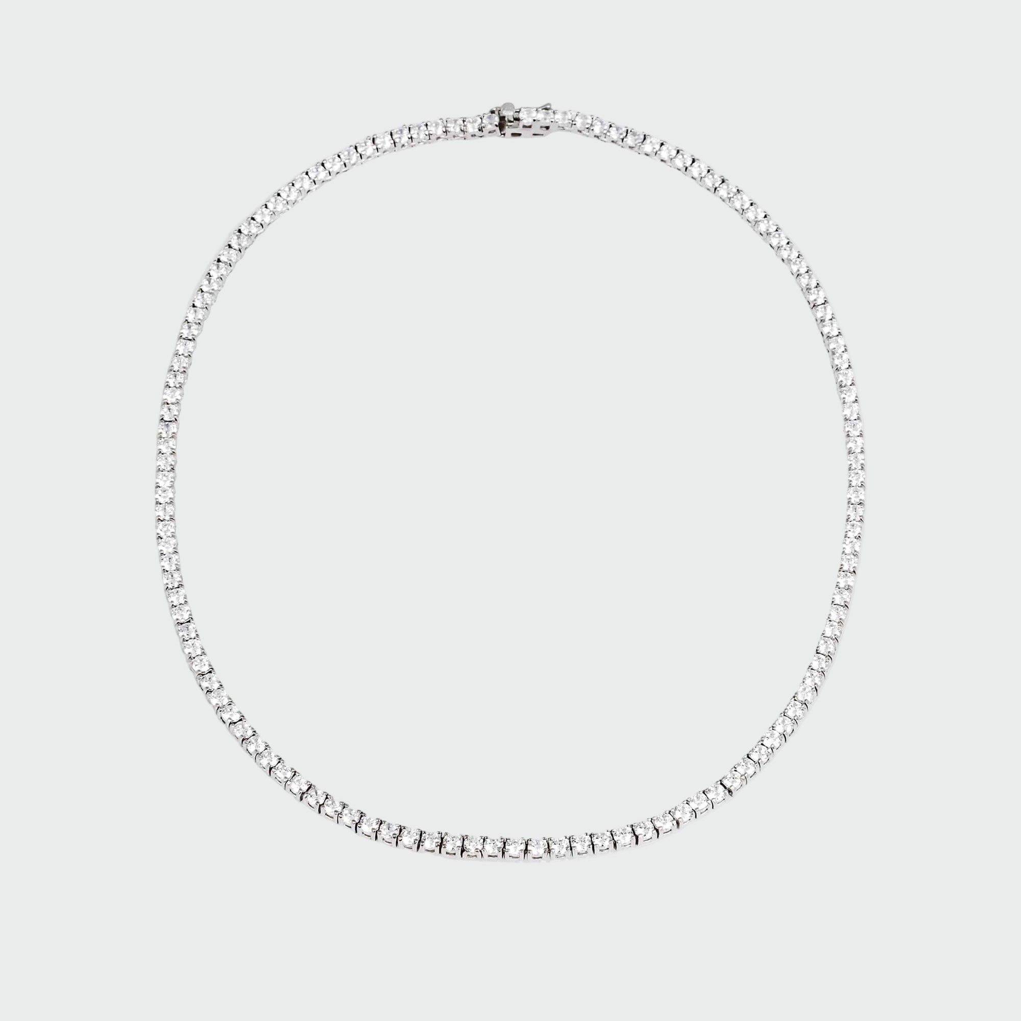 The Tennis Necklace | Silver