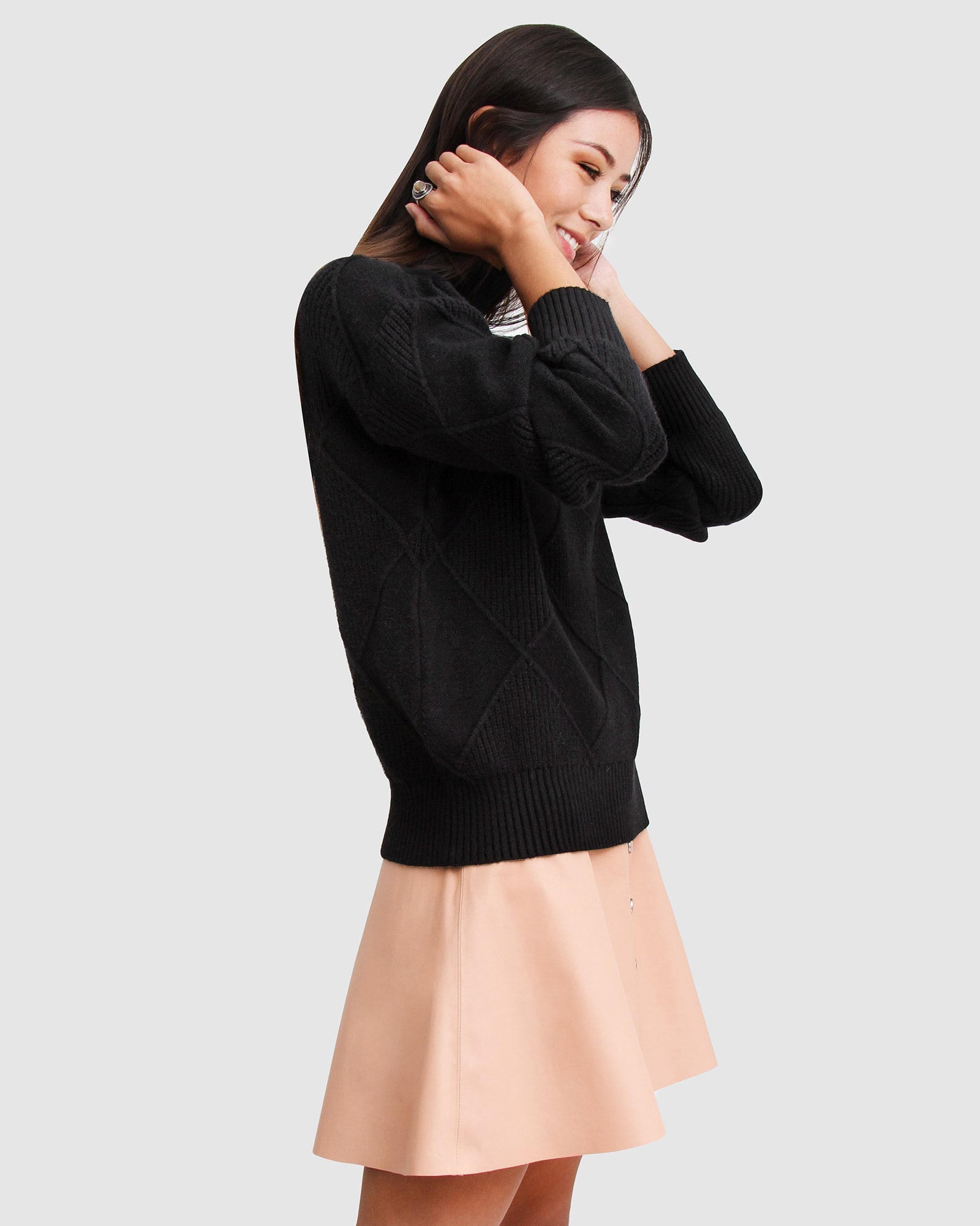 Women | The Academy Turtleneck Jumper | Black