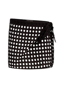 The Eyelet Mini Wrap Pareo - Solid & Striped