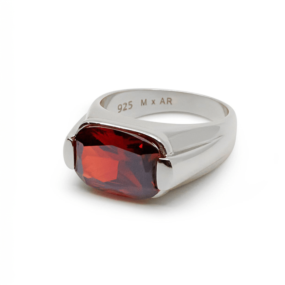 The Freddy Ruby Ring | Sterling Silver
