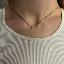 THE HERRINGBONE INITIAL NECKLACE - The M Jewelers