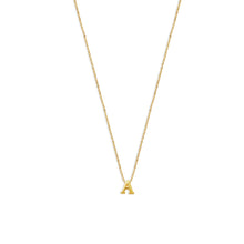 block letter a initial necklace