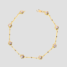 THE KAIA FLOWER STONE LINK BRACELET - The M Jewelers
