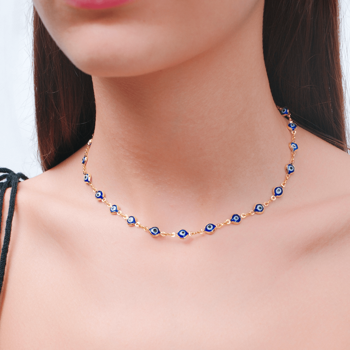 THE EVIL EYE LINK NECKLACE - The M Jewelers