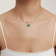 THE GREEN SOLITAIRE EMERALD NECKLACE - The M Jewelers