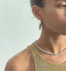 THE ICED OUT HEART TENNIS NECKLACE - The M Jewelers