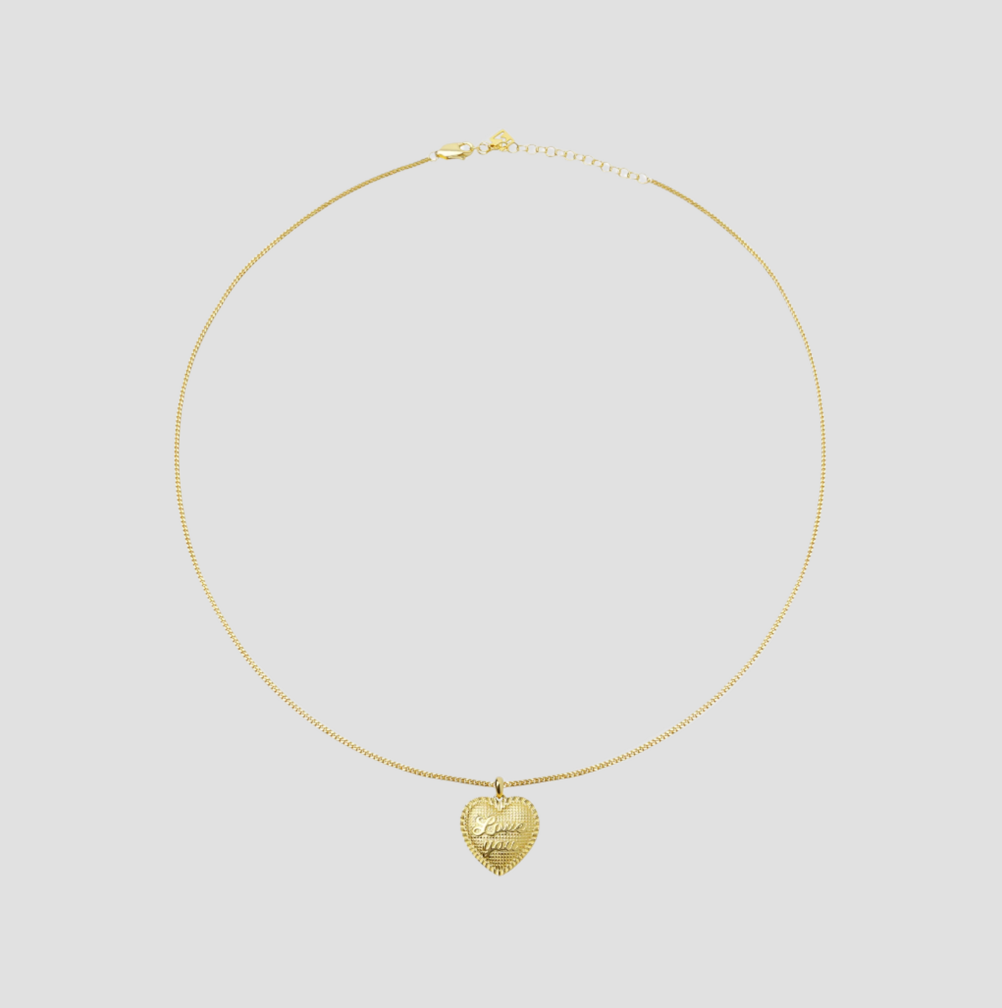 love you pendant necklace