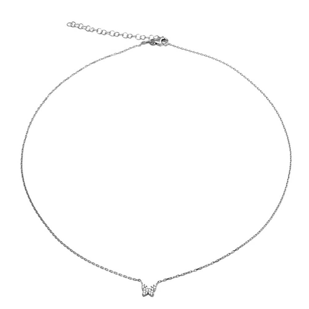 THE SINGLE PAVE' BUTTERFLY NECKLACE (CHAPTER II BY GREG YÜNA X THE M JEWELERS) - The M Jewelers