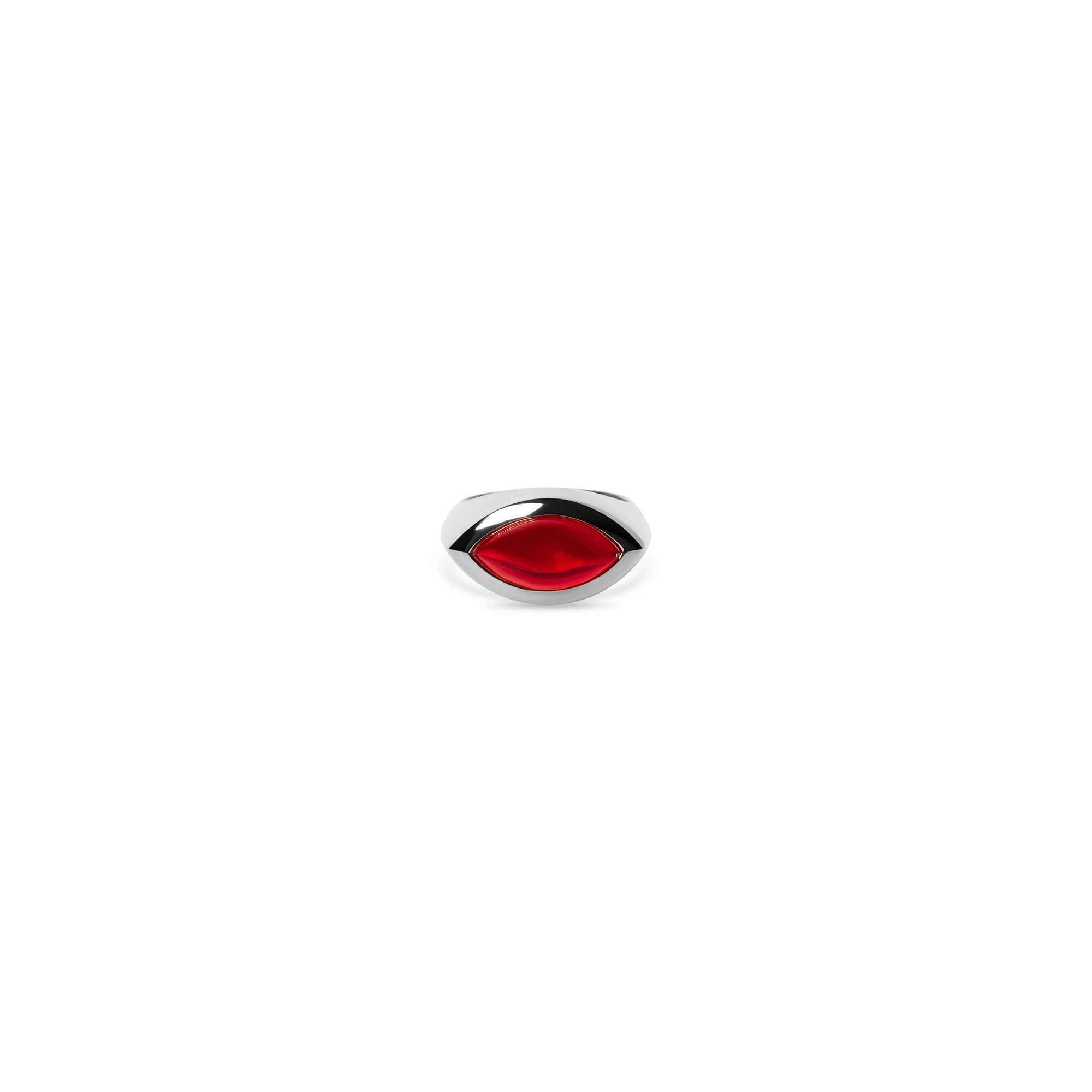 Marquis Cocktail Ring Silver | Ruby