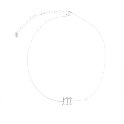 SINGLE LETTER CHOKER (LOWERCASE) - The M Jewelers