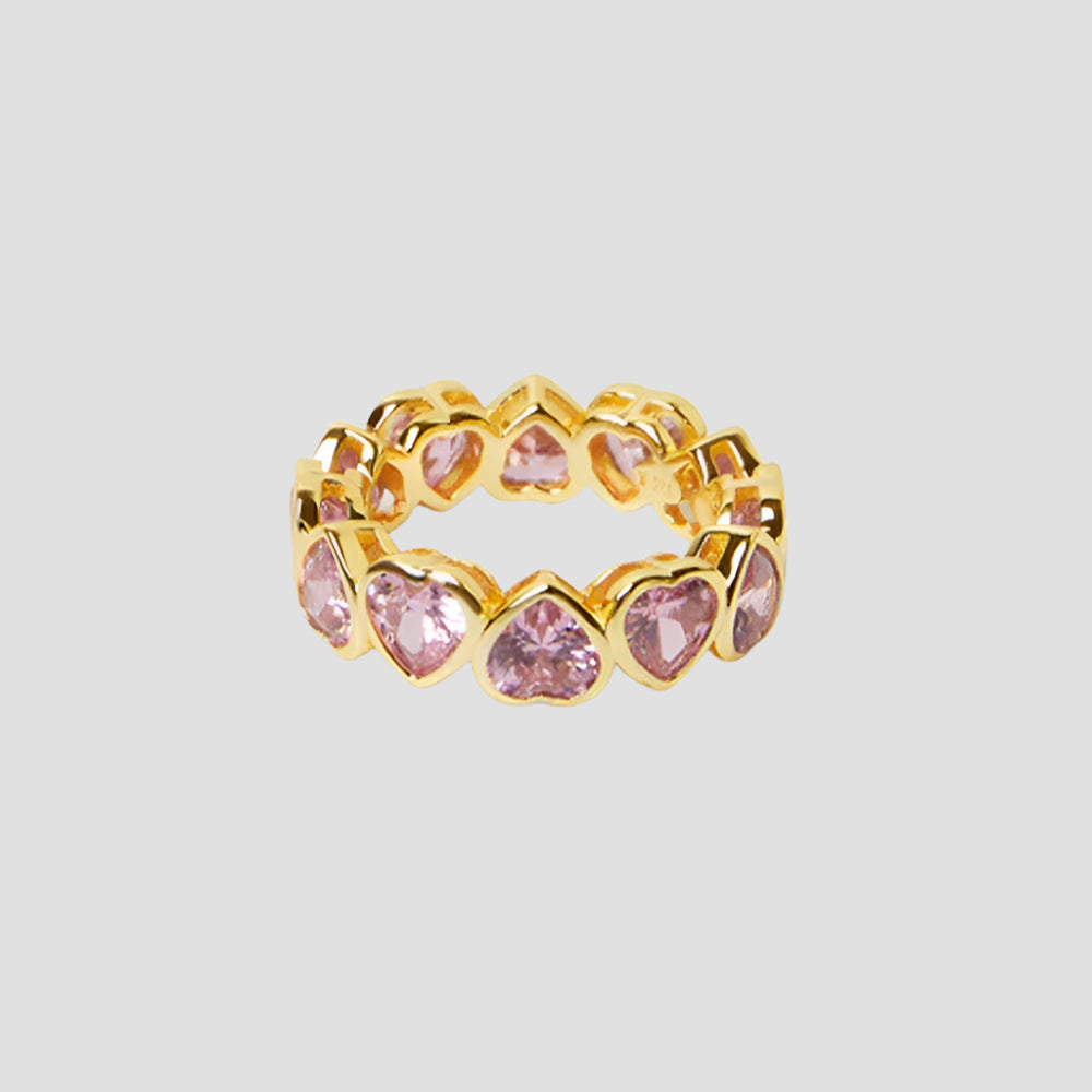 THE PAVE' HEART ETERNITY BAND - The M Jewelers