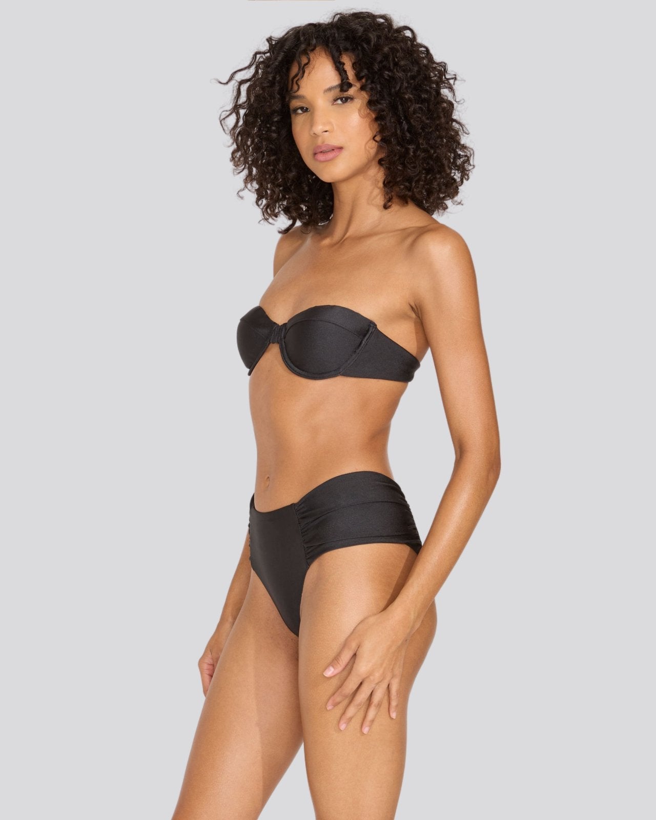 The Maisie Bikini Top - Solid & Striped