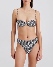 Womens | Miranda Bikini Bottom | Horse Print Noir
