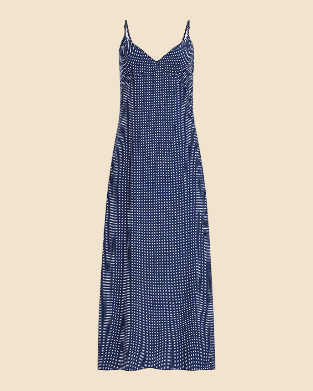 Womens | Rosetta Dress | Midnight Blue Polka Dot