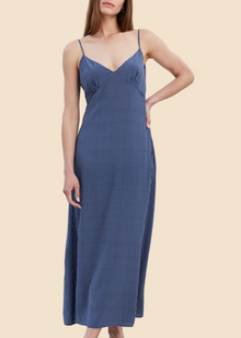 Womens | Rosetta Dress | Midnight Blue Polka Dot