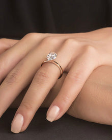 14Kt White Gold Lab Grown Oval Diamond Ring 4 Ct | White Gold