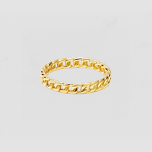 The Thin Cuban Link Ring | Gold