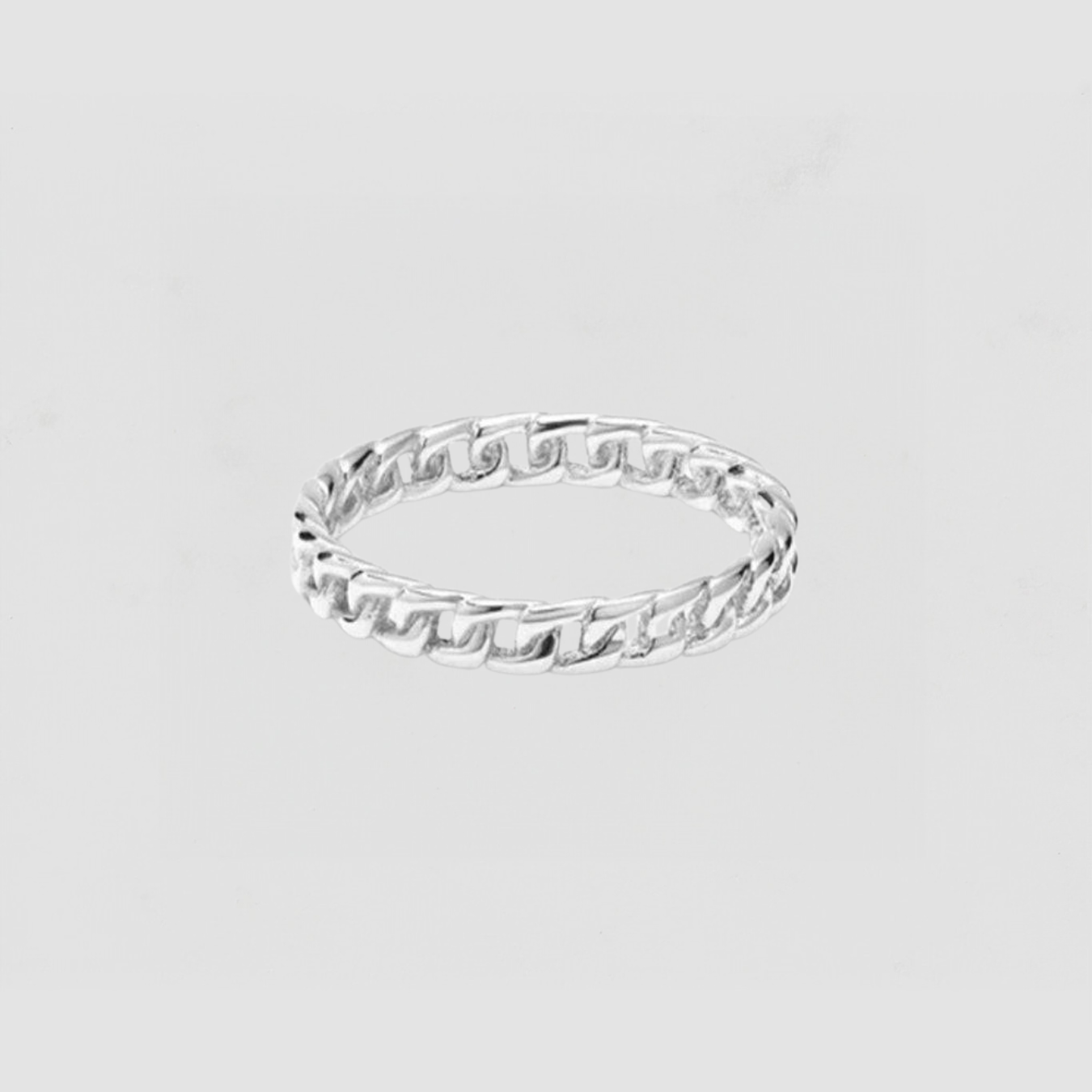 The Thin Cuban Link Ring | Silver