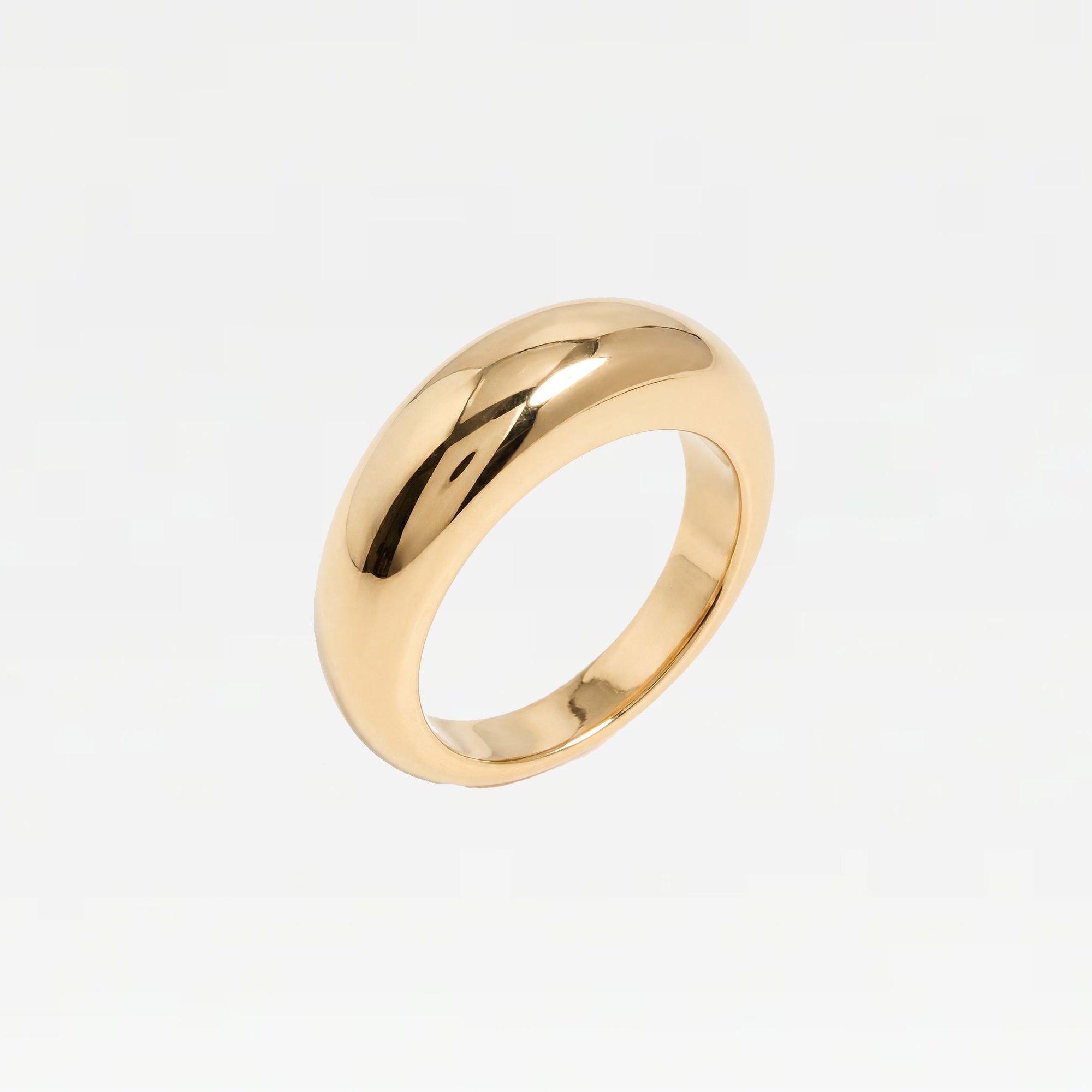 The Thin Dome Ring | 18Kt Gold Plated Brass