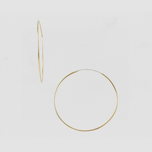 The Thin Large Hoops | Gold