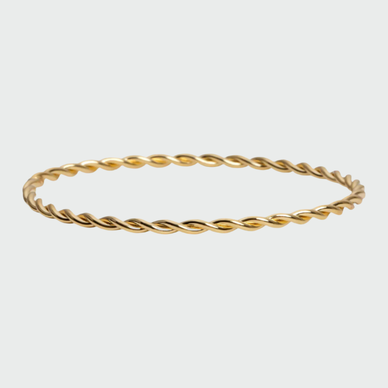 The Thin Rope Bangle Bracelet | Gold