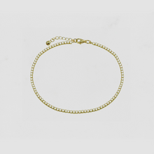 The Thin Tennis Anklet | Gold Vermeil