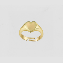 The Tiny Heart Pinky Signet Ring | Gold Vermeil