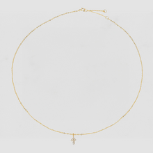 The Tiny Pave Cross Necklace | Gold Vermeil