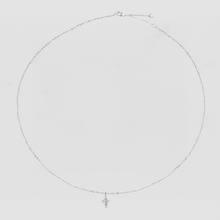 The Tiny Pave Cross Necklace | Sterling Silver