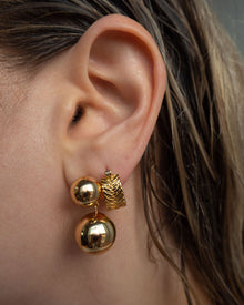 Double Ball Earrings - Gold | Plated Gold