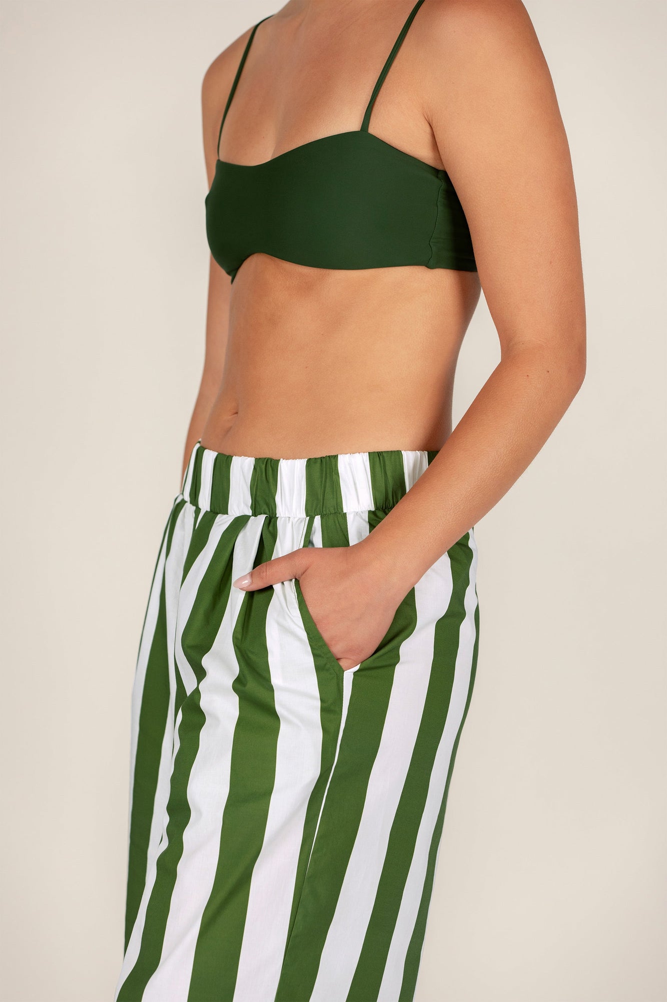Triana Pant | Verdant Stripe