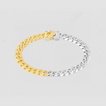 The Two Tone Cuban Link Bracelet | Gold Brass
