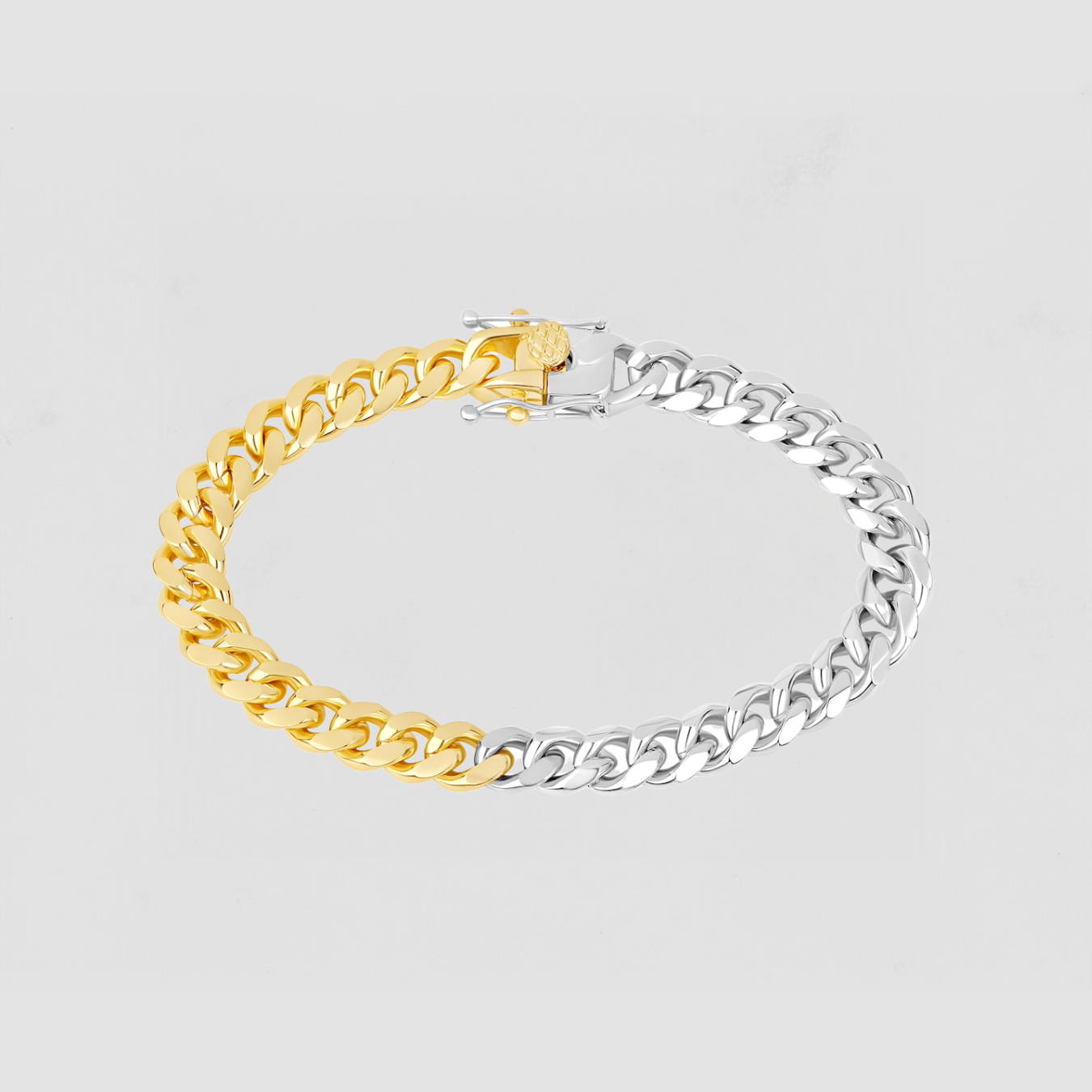 The Two Tone Cuban Link Bracelet | Gold