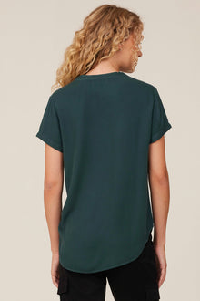 V-Neck Tee- Jade Night