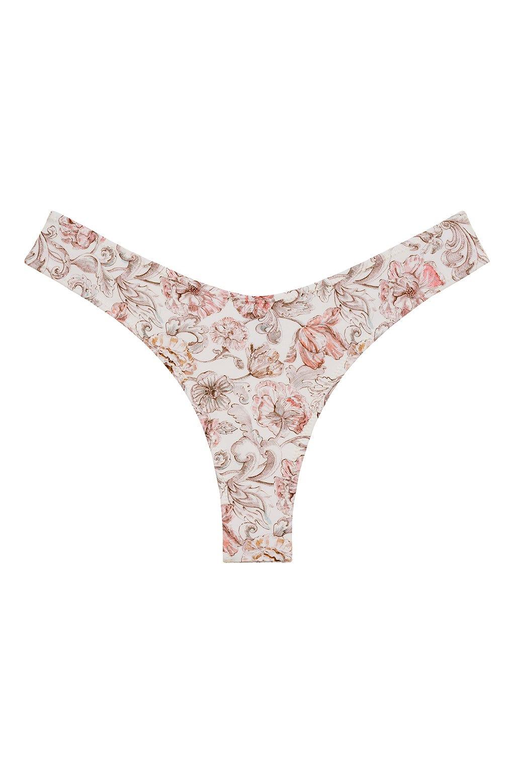 Added Coverage Lulu Zig Zag Stitch Bikini Bottom | Venecia Floral