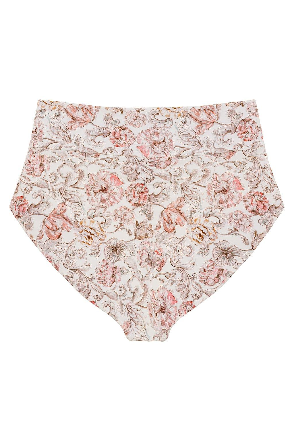 Full Coverage High Rise Bikini Bottom | Venecia Floral