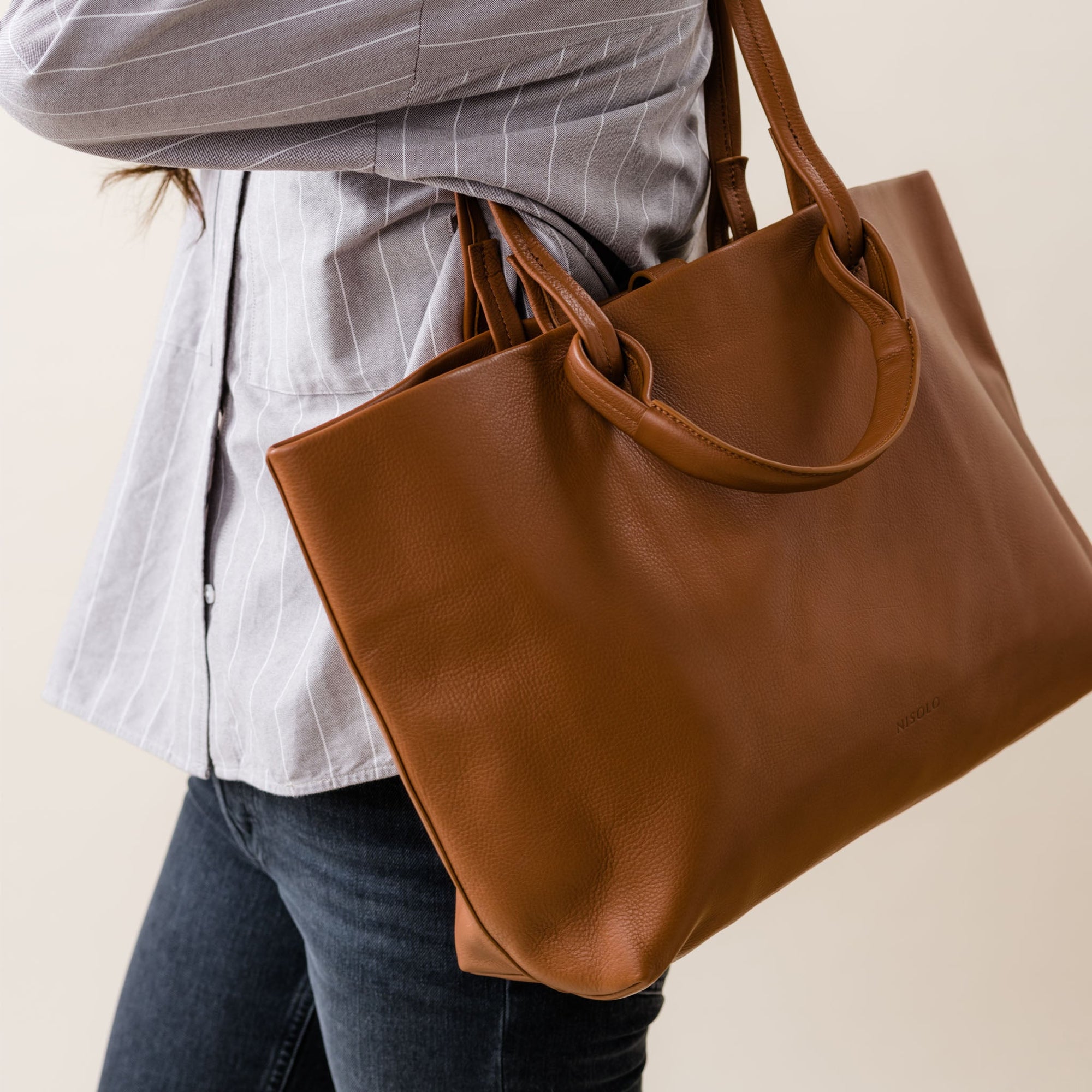 Unisex | Camila Everyday Tote | Caramel