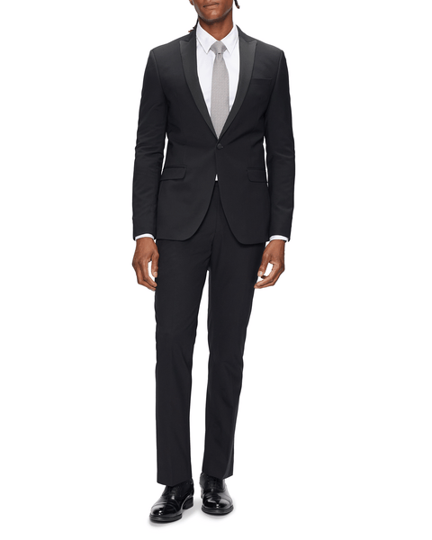 Men | Slim Fit Tuxedo Suit Jack | Black