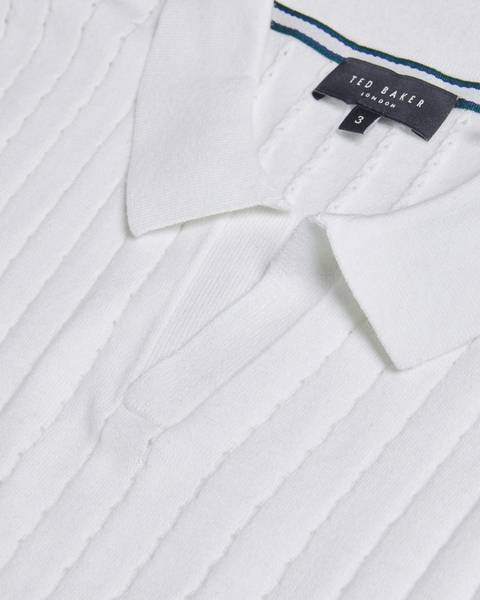 Men | Short Sleeve Regular Open Collar Po | White Multi (V2)
