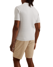 Men | Short Sleeve Regular Open Collar Po | White Multi (V2)
