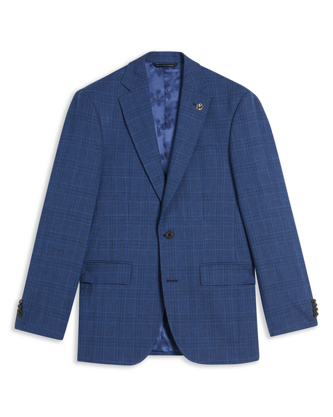 Men | Check Suit Jacket | Navy