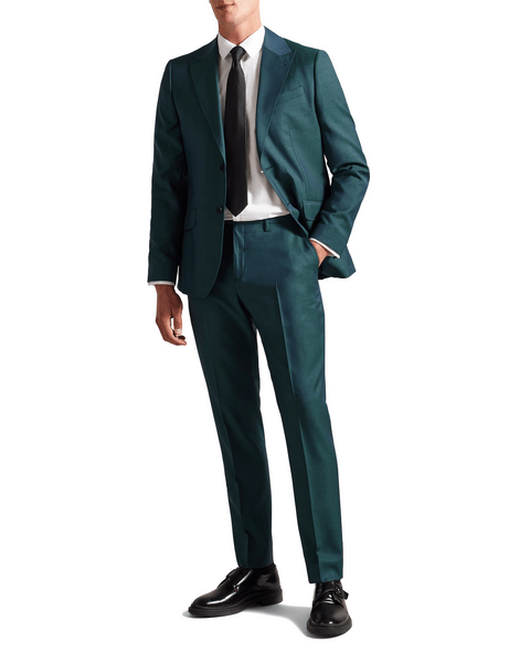 Men | Wool Tonic Slim Suit Trou | Medium Blue