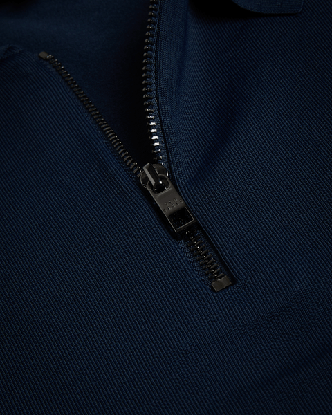 Men | Daldin Short Sleeve Rayon Zip Polo | Navy